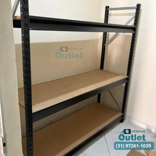 Estante Reforçada 200kg - Estrutura Mini Porta Pallet