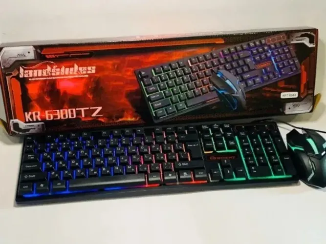 Kit teclado semi mecânico + mouse