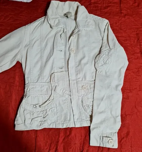 Jaqueta Jeans bege