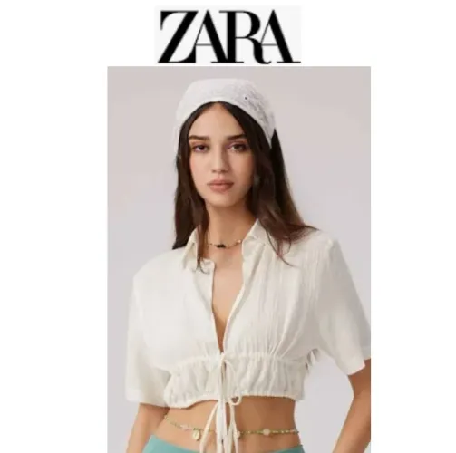 Zara cropped bege