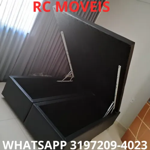 Cama Box Baú Casal Bipartido 1.38x1.88 - Espaço, Qualidade e Durabilidade