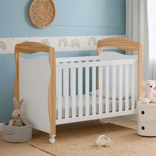 Berço mini cama Júnior amadeirado