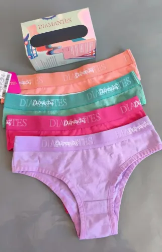Calcinhas da Diamantes kit com 4 unid algodão