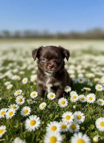 CHIHUAHUA Minúsculos: Diversas Cores Disponíveis(Branco, Creme,Tricolor )