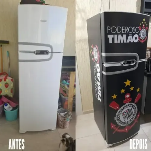 Envelopamento em geladeira. (times de futebol)