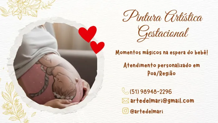 Pintura gestacional artística