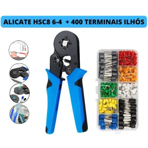Alicate Crimpar terminal Western V321 Western Azul