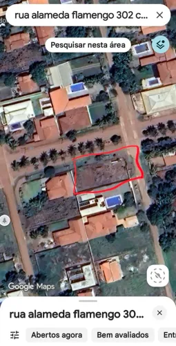 Terreno a venda de esquina condomínio Copacabana 