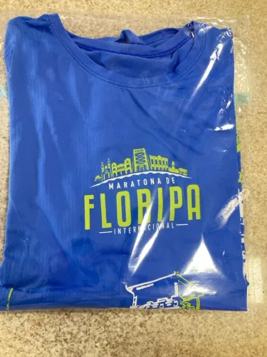 Camiseta Maratona Internacional de Floripa Azul