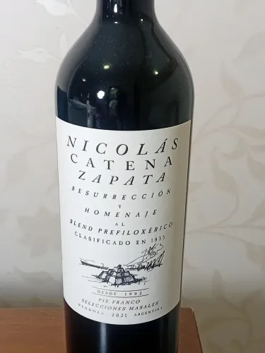 Vinho Nicolas Catena Zapata Resurrección - 2021
