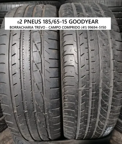 02 pneus 185/65/15 Goodyear usados por R$ 280,00 o par