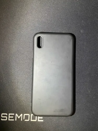 Capa de silicone preto para iPhone XS Max