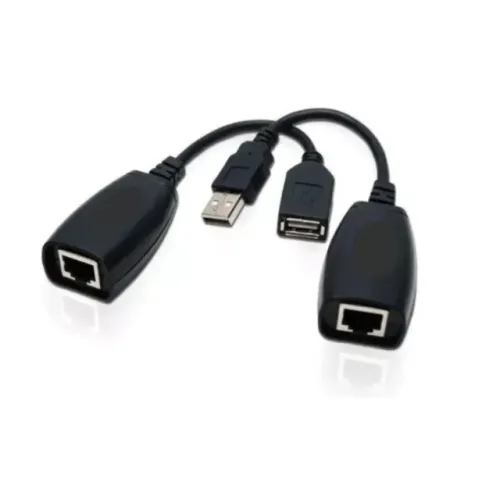 Cabo Extensor USB Via Cabo Ethernet RJ45 150m - WZetta