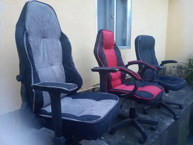 Cadeiras Gamer em veludo novo