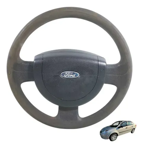 Volante Direção Ford Fiesta 2008 Preto