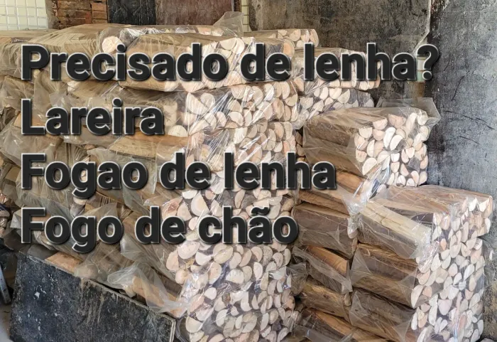 Lenha de Eucalipto seca rachada 10kg ensacado 