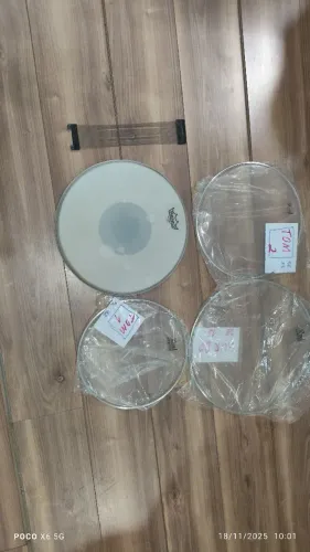Kit peles batedeiras para bateria musical 