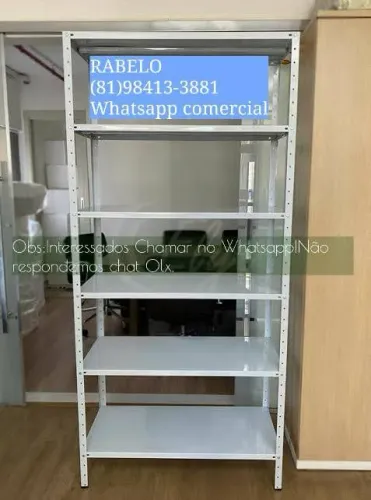 Prateleira de ferro reforçada e com 6 bandejas em até 5x sem juros no cartão