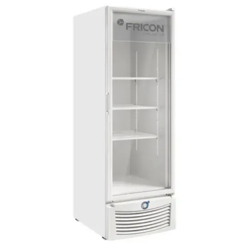 Freezer Vertical Porta de Vidro Semi novo - FRICON - 569L. Dupla Ação