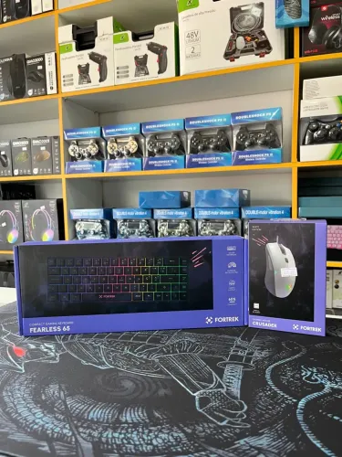 Teclado Gamer Fortrek Fearless 65 + Mouse Fortrek Crusader
