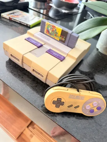 Super Nintendo com um jogo pra venda ou trocas ( entrego ) 