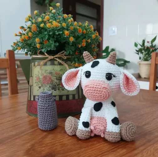 Safari Fazendinha Fazenda Amigurumi Animais de Crochê Decoração Bebê Enxoval Artesanal