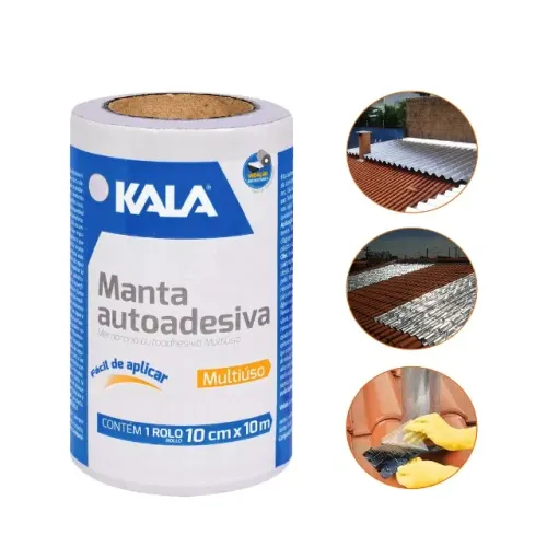 MANTA ASFÁLTICA AUTOADESIVA ALUMINIZADA FLEX KALA 10cmx10m