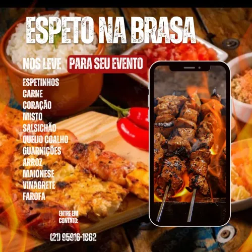 Espeto na brasa 