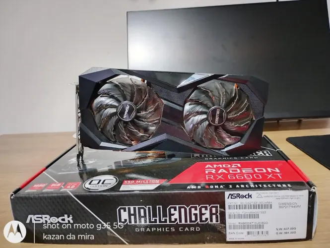 Placa de vídeo rx 6600 xt asrok chalenger 