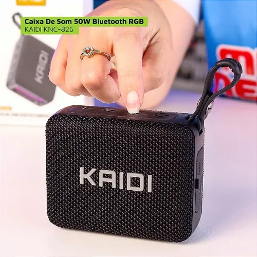 Caixa de Som Bluetooth Portátil 3W À Prova d'Água - Kaidi em São Luís ma