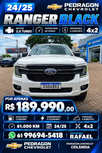 Ford Ranger Black 2.0 4X2 CD TB Diesel Aut. 2025