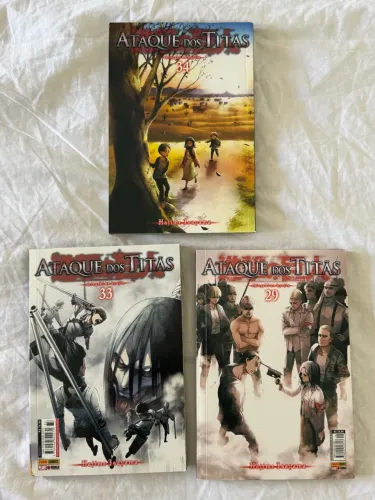 Mangás Attack on Titan, ataque dos titãs 
