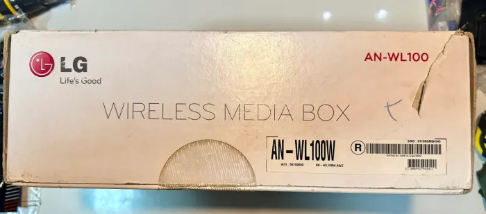 Transmissor Sem Fio LG Wireless Media Box AN-WL100W - Impecável / Na Caixa