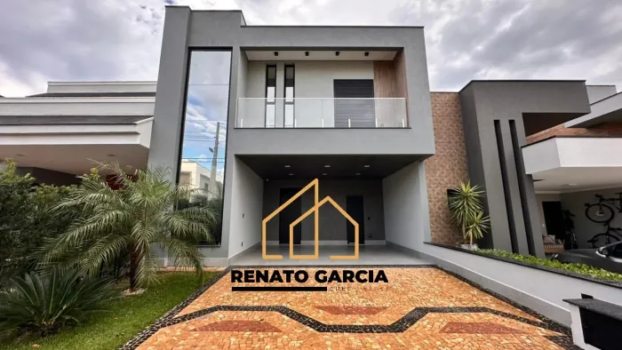 Casa de alto padrão em condomínio no Jardim Bréscia, Indaiatuba-SP: 3 quartos, 3 suítes, 2