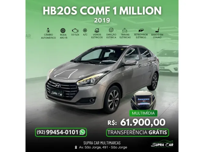 Hyundai HB20S 1 Million 1.6 Flex 16V Aut. 4P 2019