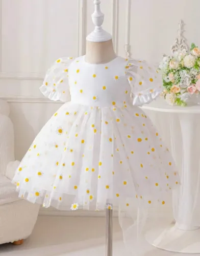 vestido infantil margarida