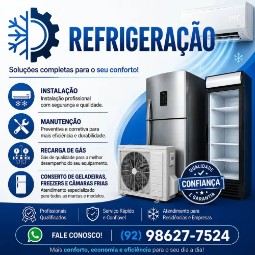 Refrigeração |Conserto de geladeira, freezer e ar condicionado