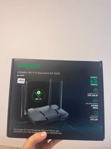 Roteador Intelbras RX 3000 (Wi-Fi 6 Dual Band AX3000)