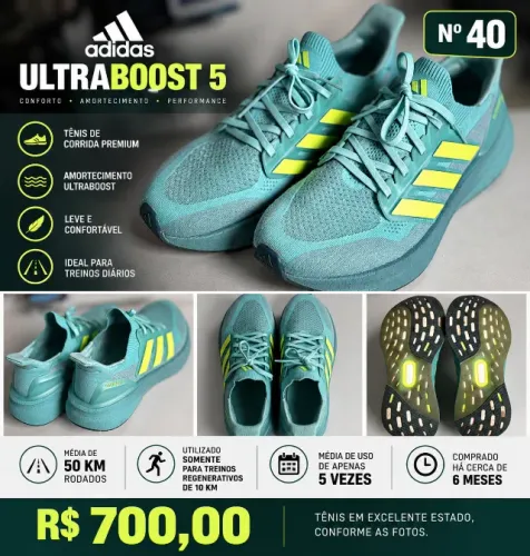 Tênis Adidas Ultraboost 5 - Nº 40