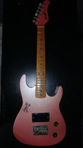 Guitarra Elétrica Infantil Hering Rosa Antiga
