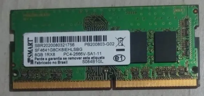 Memória DDR4 8gb Para Noebook