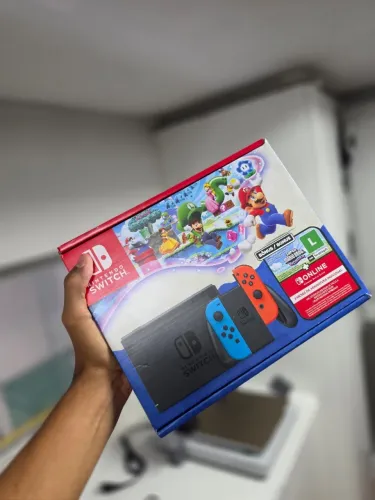 Nintendo Switch Lacrado + Jogo 1 Ano de Garantia, Loja Física, Nota, Entregamos