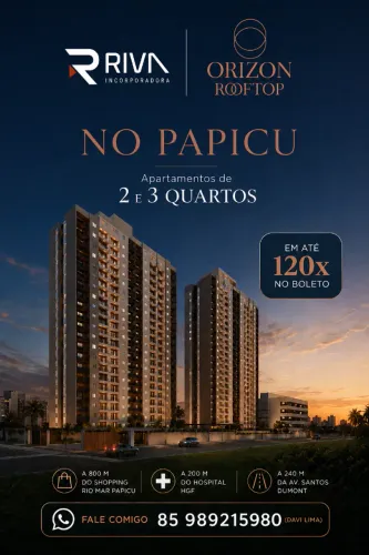 ORIZON ROOFTOP RIVA - Apartamentos 2 e 3 Quartos no Papicu