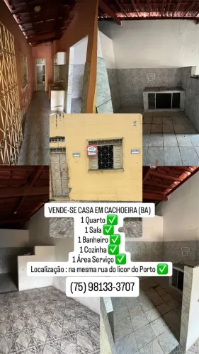 Vendo Casa em Cachoeira BA