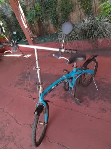 Bicicleta dobrável de 7 marchas