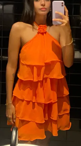 Vestido babado P 