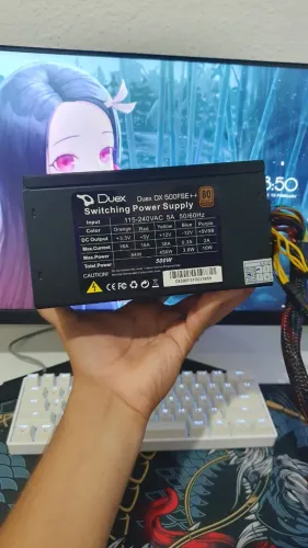 Fonte Duex 500w Full Modular 80Plus - Aceito cartão e entrego