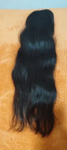 Aplique rabo de cavalo de cabelo humano