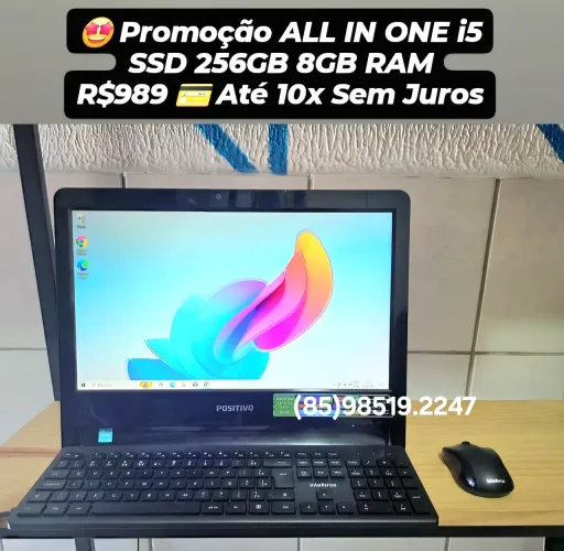 Promoção ALL IN ONE i5 SSD 256GB 8GB RAM Até 10x Sem Juros