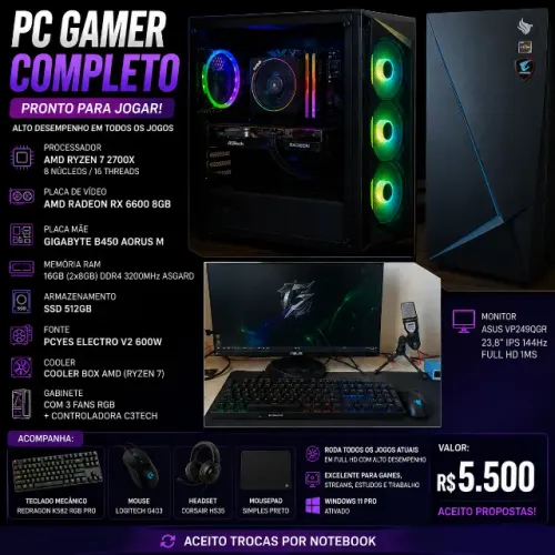 Pc gamer completo